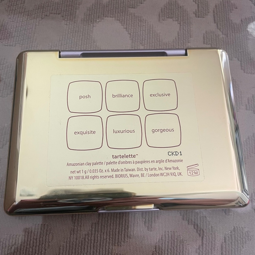 Tarte Tartelette Amazonian Clay Eyeshadow Palette 6 Shades Neutral Shimmer Matte - Picture 3 of 3